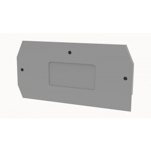 Торцевая крышка D-WS1.5-01P-11, Торцевая крышка, для клемм WS1.5..., цвет: серый