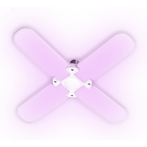 Лампа светодиодная PPG T95-4p AGRO 36Вт FR E27 4 лепестка с поворотом 90град. для растений красн. 650нм/син. 450нм 5043350