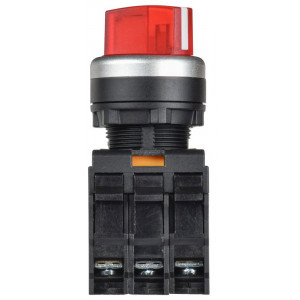 Переключатель с подсв. 2 полож. 1NO+1NC красный MASTER IEK MI-SW60-11XD-3-14-2-K04