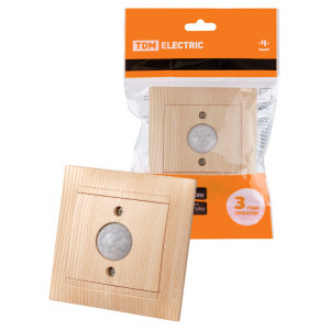 Выключательсдатчикомдвижения1А сосна"Лама" SQ1815-0348