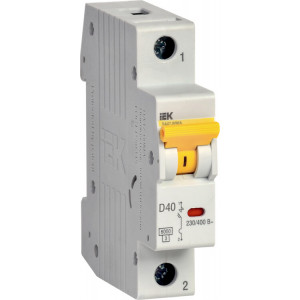 Автоматический выключатель ВА47-60МА без тепл. расцеп. 1P 40А 6кА D MVA33-1-040-D