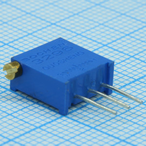 3296X-1-502, Потенциометр многооборотный 5кОм 0.5Вт PC PIN