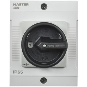 Переключатель кулачковый 10А (сх. 55) в боксе закрытая рукоятка IEK MI-CS21-010-055