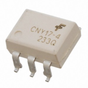CNY174SM, Оптопара одноканальная транзисторный выход постоянного тока c выводом базы 6-Pin PDIP для поверхностного монтажа белый россыпь