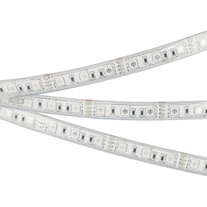Лента герметичная RTW-PU-B60-12.5mm 12V RGB (14.4 W/m, IP68, 5060, 5m) 029599(2), Светодиодная лента RTW-PU-B60, герметичная IP68 (PU-сплошной полиуретан), подходит для использования под водой на глубине до 2м. Светодиоды 5060, 60 шт/м (300 шт на 5 м), белая плата, ширина 12.5 мм. Цвет RGB, угол 120°. Питание 12V, мощность 14.4 Вт/м (7