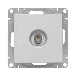 Механизм розетки TV, одиночная, алюминий Эпика EKF UP1-SOA-TV-1