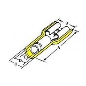 19606-0006, Клеммы FEMALE QUICK DISCON 10-12AWG