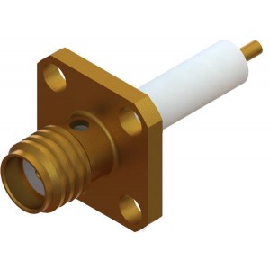 2950-6061, РЧ соединители / Коаксиальные соединители SMA F FlangMountConn 4 Hole (Candlestick)