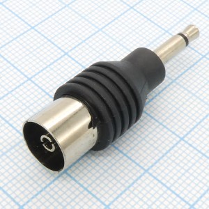 AD TS штекер 3,5 - TV гнездо, моно штекер 3.5 - антенное гнездо