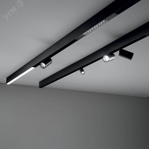 Шинопровод для низковольтных трековых светильников 1м черный 41959