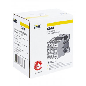 Контактор КМИ-11811 18А 230В/АС3 1НЗ KKM11-018-230-01