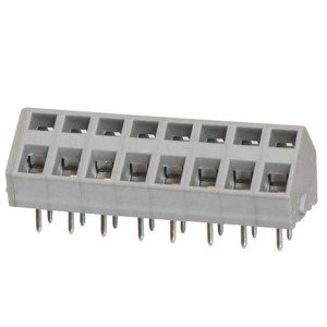 TBL007A-500-08GY, Фиксированные клеммные колодки Terminal block, screwless, 5.00, 45 , 8, Gray
