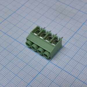 DG167-5.0-04P-14-00A(H), Винтовой клеммный блок с защитой провода, 4 контакта. Серия DG167-5.0