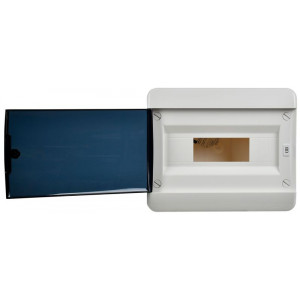 Корпус пластиковый ЩРН-П-12 IP41 черн. прозр. дверь TEKFOR TF5-KP12-N-12-41-K01-K03