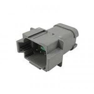 DT04-08PA-P028, Автомобильные разъемы REC, 8P, GRY, BUSBAR 5X3, NICKEL, A