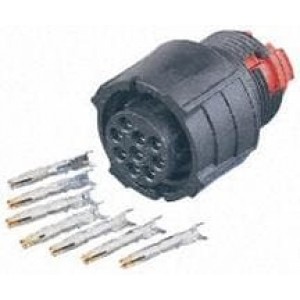 CL1F1201, Стандартный цилиндрический соединитель 9P Socket Plug IP67 Shell Size 1