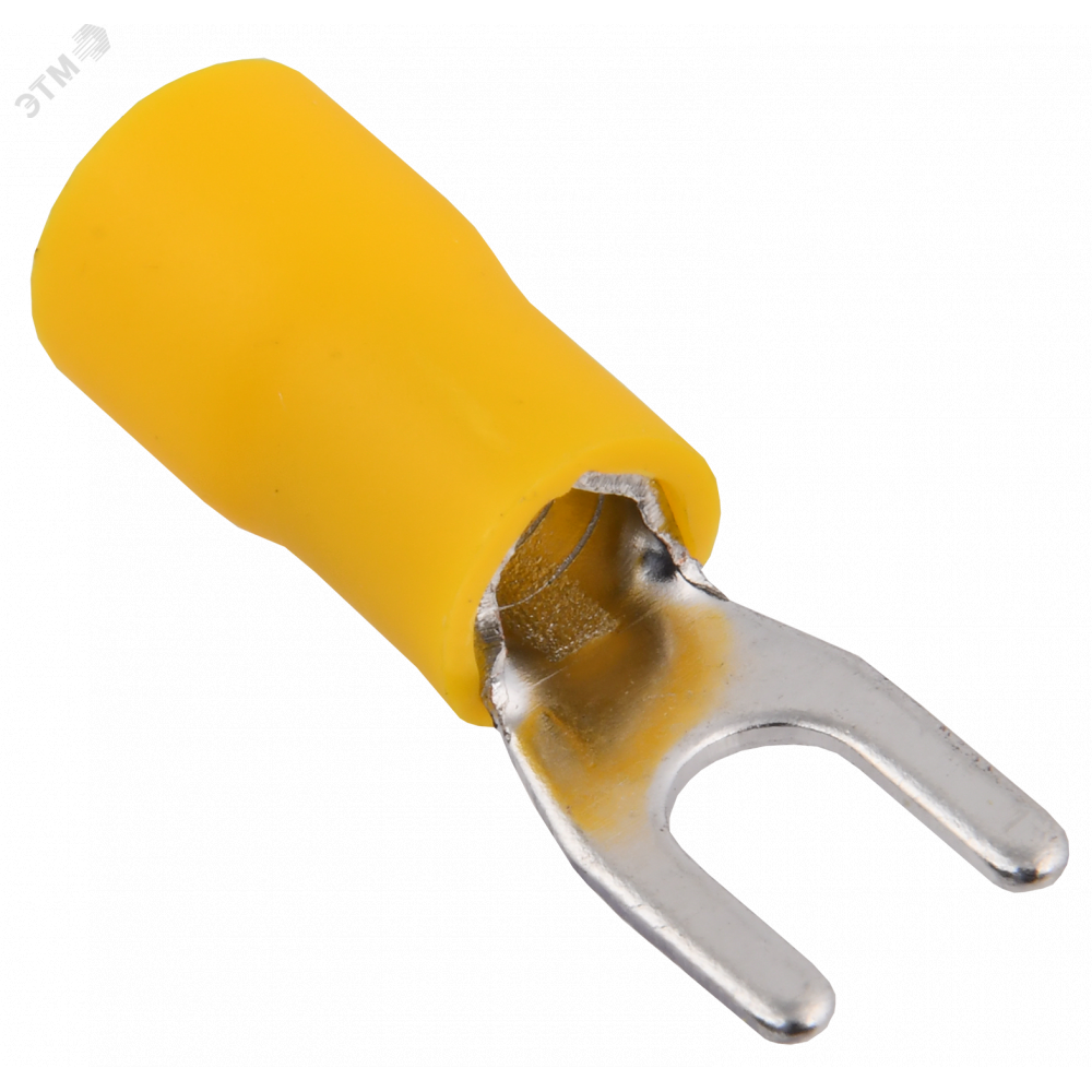 Изображение товара Наконечник НВИ 5,5-4 вилка 4-6 мм, обжимной, ПВХ, 100 шт, GENERICA