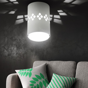 Светильник настенно-потолочный спот OL10 LD GX53 WH белый, подсветка 1 W Б0050269