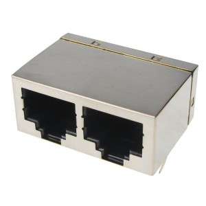 615016137621, Модульные соединители / соединители Ethernet WR-MJ Feml Shielded 8P8C Hztl Dual Port