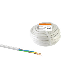 Провод ПВС 5х2,5 ГОСТ (20м), белый SQ0118-0094