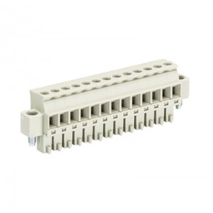 Розетка Wiecon 8813 B / 13 VL, Розеточный разъем, прямой, на кабель, шаг: 3.81 мм, 13 полюсов, фиксация провода винтовая, исполнение: с маркировкой, 250V, 8А, цвет: серый