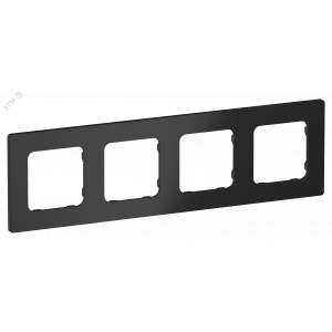 FLITE CLASSIC Рамка 4-местная РУ-4-К-ФлЧ черный IEK FI-M42-32-20-K02