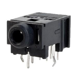 SJ-3589ANG, Телефонные разъемы audio jack, 3.5 mm, rt, stereo, through hole, DPDT switch