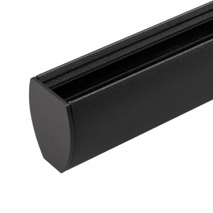 Трек MAG-TRACK-2540-2000 (BK) 034228, Подвесной, накладной круглый магнитный трек, длина 2000 мм. DC24V. Материал алюминий, цвет черный. Две заглушки в комплекте. Размер ДxШxВ: 2003x30x40 мм. Размер (с учетом заглушек) Аксессуары для подвесного монтажа (034751) в комплект не входят.