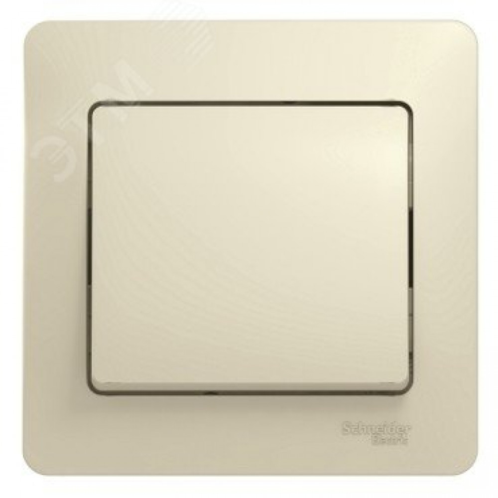 Изображение товара Выключатель 1-кл. СП Glossa бежевый 10A IP20