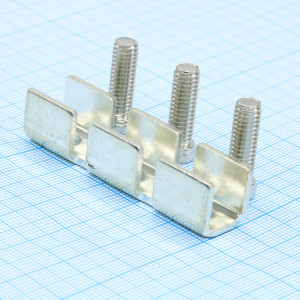 Соединительная перемычка UFBI 3-20, Соединительная перемычка, 3 полюса, неизолированная, винтовая, для клемм: UKJ-50, UKHV-50, USK-50