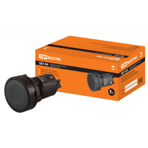 Кнопка SB7-EA21 d22мм 1з черная SQ0746-0017