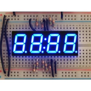 812, Принадлежности Adafruit  Blue 7-segment Clock Display