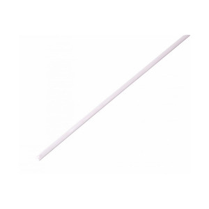 Трубка термоусадочная ТУТ нг 3,0/1,5 белая, термоусаживаемая трубка в метровой нарезке, не поддерживает горение