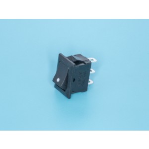 SWR-82, Выключатель 220В 3 контакта 15х10мм, черный, вкл-вкл