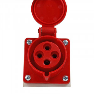 Розетка 114 16А 380В AC 3P+PE 6ч для монтажа на поверхность IP44 222754