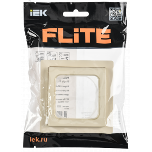 FLITE Рамка 1-местная IP55 Рпро-1-55-ФлСл сливочный IEK FI-M10-32-55-K86
