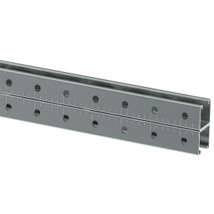 STRUT-профиль перфорированный двойной 41х41х2000-2.5 CLM50D-PSD-41-41-20-3