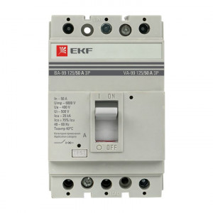 Выключатель автоматический ВА-99 125/ 50А 3P 25кА EKF PROxima mccb99-125-50