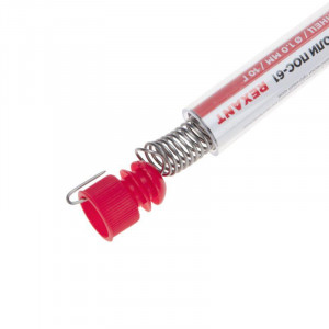 Припой ПОС-61   1.0мм  10гр. колба, Припой проволочный без канифоли REXANT (олово 61%, свинец 39%), колба