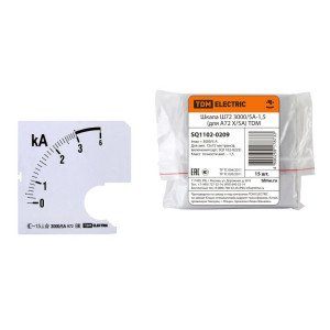 Шкала Ш72 3000/5А-1,5 (для А72 Х/5А) SQ1102-0209