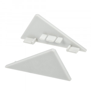 Заглушка для LOCK-FM правая 019188, правая заглушка для пары профилей LOCK-FM + TEK-LOCK-FM. Материал PVC серый.