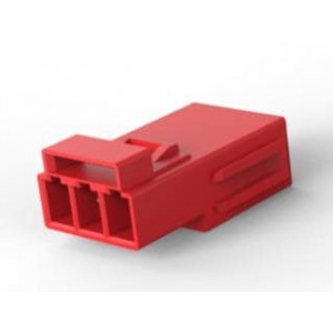 1-2834055-4, Осветительные коннекторы REC MOD, 3P LATCHED POKE-IN WTW CONN,RED