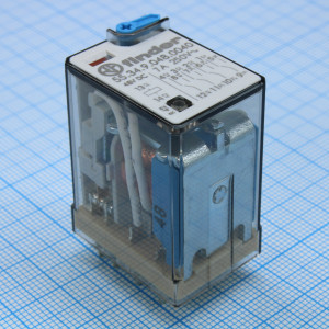 55.34.9.048.0040, Реле электромагнитное силовое 7А 4 контактных группы на переключение катушка 48В