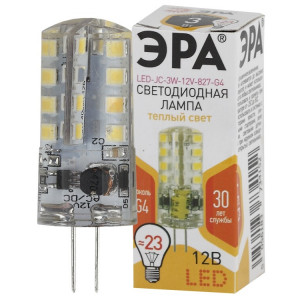 Лампочка светодиодная STD LED JC-3W-12V-827-G4 G4 3Вт капсула теплый белый свет Б0033193