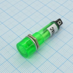 Лампа RWE-202G-1 (кругл) 220v, лампа неоновая 220В, контакты "под пайку"