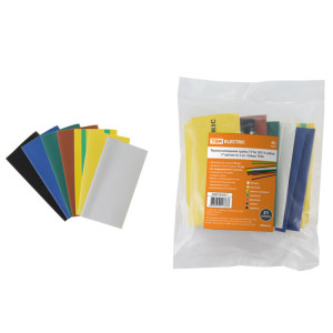 Термоусаживаемая трубка ТУТнг 30/15 набор (7 цветов по 3 шт. 100мм) SQ0518-0511