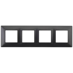 14-5004-05 Рамка на 4 поста, Elegance, антрацит (10/100/1200) Б0034403