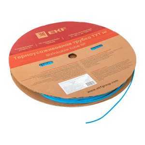 Термоусаживаемая трубка ТУТ нг 2/1 синяя рулон PROxima tut-2-g