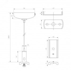 Экран SL-LINE-4050-3L-2000 OPAL 044672, Матовый экран к профилям SL-LINE-4050-3L-2000 и SL-LINIA52-3L-F-2000. Длина 2000мм. Светопропускание 64 %. Цена за 1м.