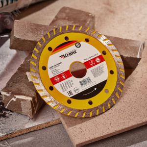 Диск алмазный отрезной Turbo 125x22.2x2.2x10 мм KR-90-0121